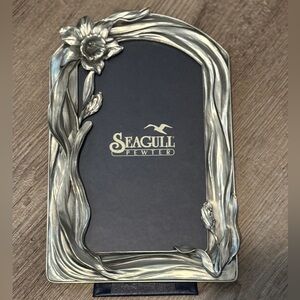 Floral pewter Picture Frame, 5x7